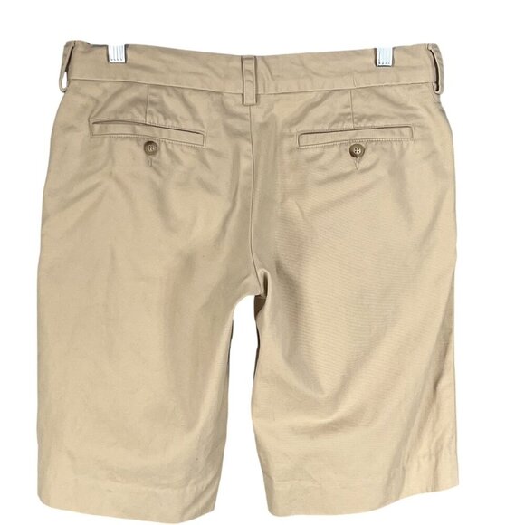 Ralph Lauren Sport Womens 6 Khaki Chino Shorts Blue Pony Logo Old Money Preppy - Picture 8 of 14